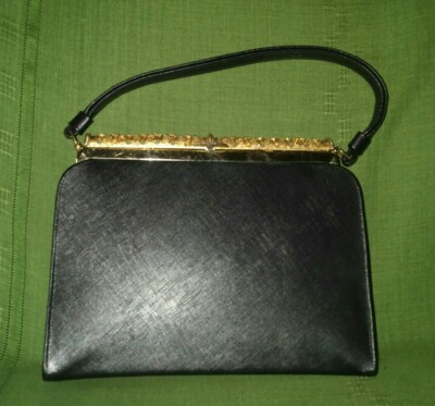 After Five Women's Vintage Genuine Leather Purse, Black