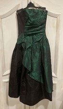 Vintage Gunne Sax By Jessica McClintock Dress Strapless Taffeta Size 5