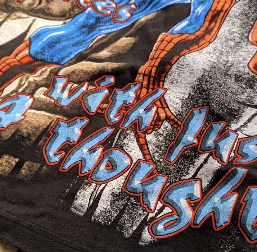 Spider-Man Vintage T Shirt Modern Boot %100 Perce… - image 5