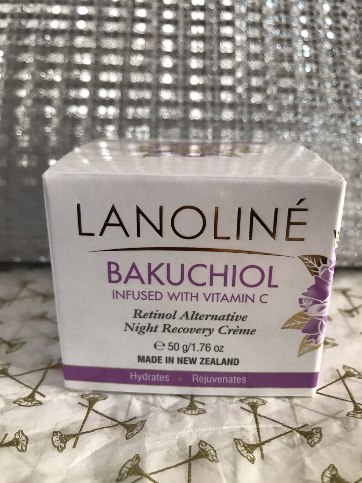 Lanoline Bakuchiol Infused With Vitamin C Night Recovery Creme 50g New