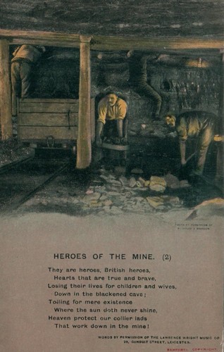 VINTAGE Bamforth Heroes of the Mine Song Card #2 POSTCARD - EXCELLENT UNUSED - 第 1/2 張圖片
