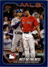 2024 Topps Royal Blue #424 Mookie Betts Rafael Devers CL - BB