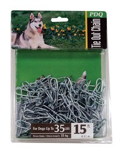 PDQ 27215 Silver Steel Swivel Small/Medium Dog Tie Out Chain 35 lbs. Capacity