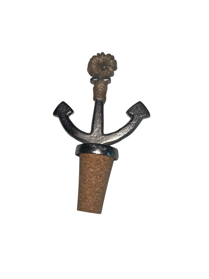 Tapón de botella de anclaje para pastel de barro tapón de vino corcho hilo de metal Foto 2 de 3