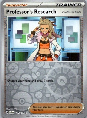 Professor's Research - SV: Paldean Fates 087/091 NM Reverse Holo
