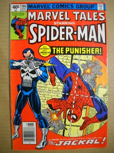 Marvel Tales #106 Reprints 1st Punisher (Amazing Spiderman #129) Bronze Comic