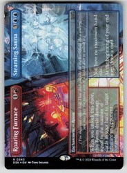 Roaring Furnace // Steaming Sauna (Borderless) Foil - Duskmourn: House of Horror #343