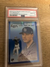 2023 Topps Chrome Platinum AUTO Taj Bradley #CPA-TB Blue Prism Refractor RC #/99