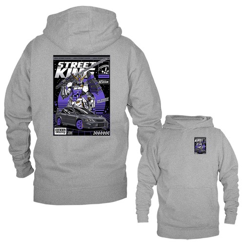 Street King Drift Streetwear Imported Tuned Custom JDM Sportwagen Hoodie - Bild 6 von 10