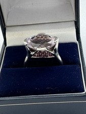 925 Silver Rose de France Amethyst And Rhodol...