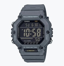 CASIO Digital Illuminator, Gray Resin w/ Negative Display, AE1600H-8BV, NEW  