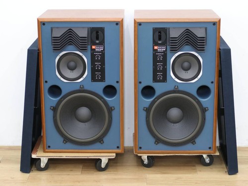 JBL 4344M Studio Monitor Speaker Pair 4-Way 12in Serviced Original Cones JP