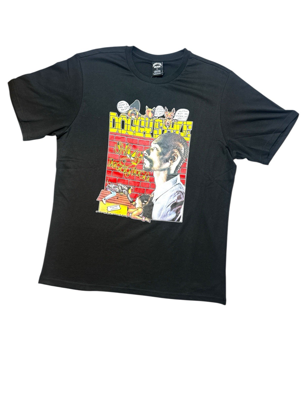 FILA Maglietta Snoop Dogg Rap Style Doggy XL Hip Hop Death Row Records Y2K Album