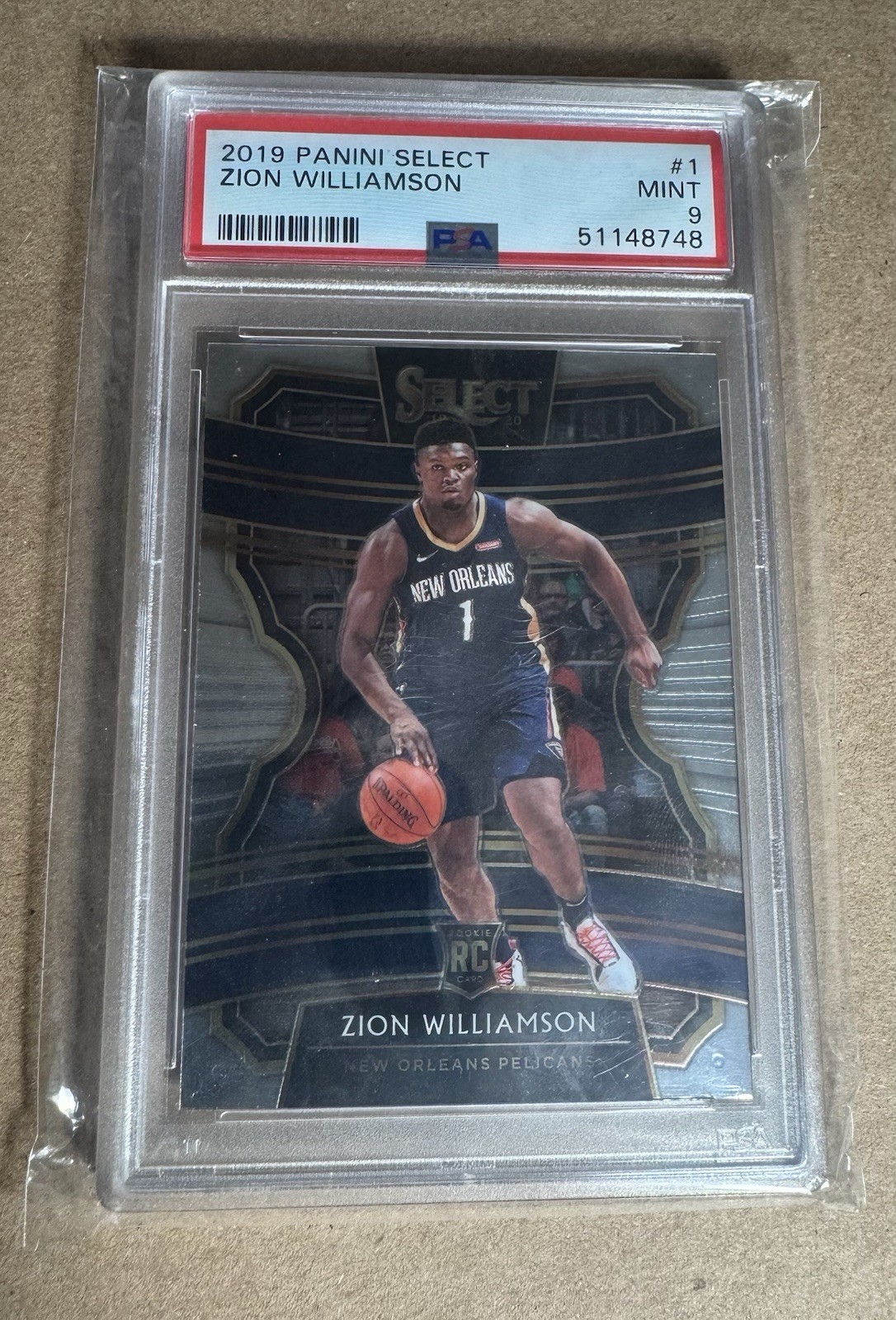 2019-20 Panini Select Concourse Zion Williamson #1 PSA 9 MINT Rookie RC