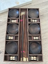Exquisite Japanese Lacquerware, Unbranded,  Sushi Set for 6