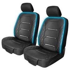 RGB LED Car Seat Protector with Remote 2 Pack   Color-Changing 2pc Seat Covers
