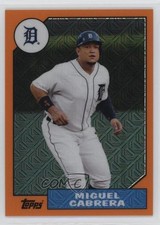 2017 Topps Silver Pack 1987 Design Chrome Orange 11/75 Miguel Cabrera #87-MC kr9