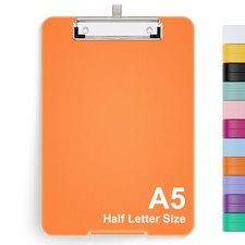 Small Clipboard with Storage A5 Clipboards with Pen Holder Mini Plastic Clip