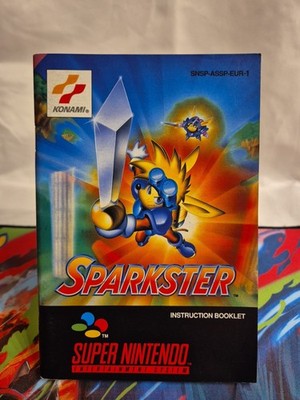 Sparkster Super Nintendo Snes Spieleanleitung/Anleitung Selten  Guter Zustand 