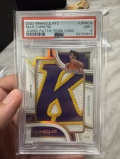 2022 Immaculate Max Christie Rookie  Jumbo Sick Patch /8