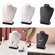 Jewelry Bust Stand for Necklace Presentation, Chain Display Holder for Home