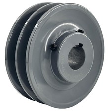 2BK52-1 1/8 Double Groove Pulley,v Belt Pulley 4.95 OD 1 1/8 inch bore,V Belt Sh