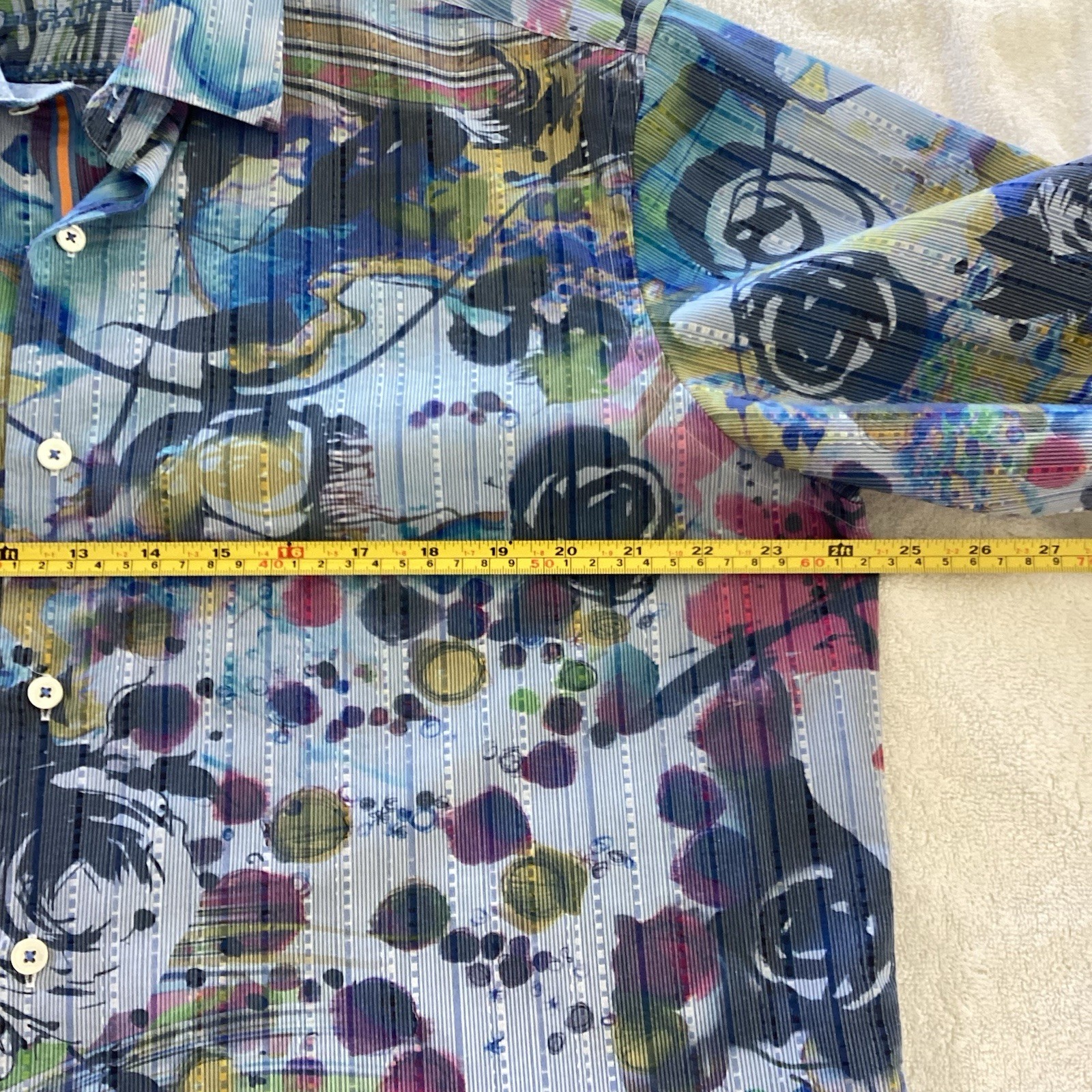 Bugatchi Large Button Down Shirt Abstract Print L… - image 4