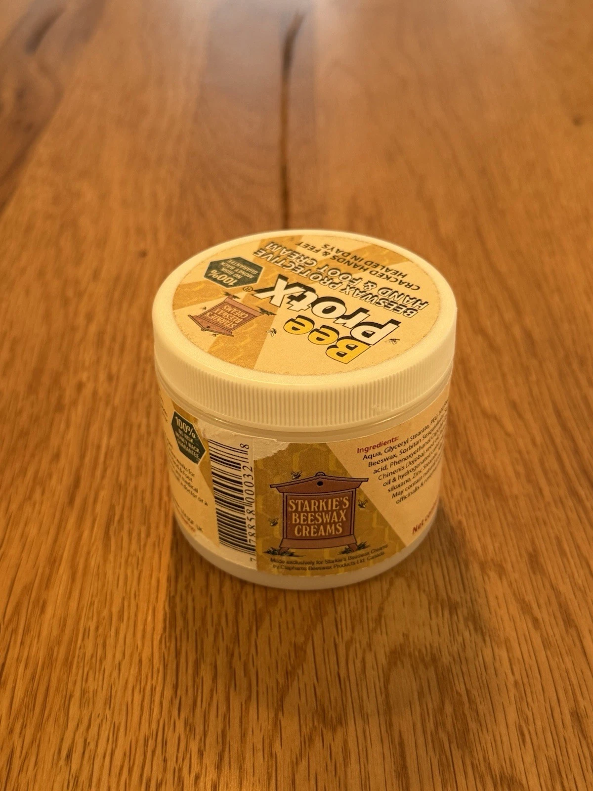 Bee Protx Barrier Beeswax Protective Hand & Foot Cream 4oz 114g Tub - Brand New 4