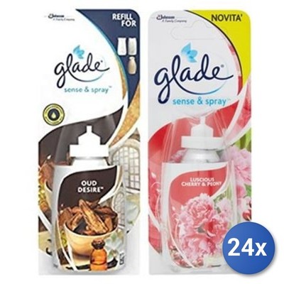 24x Konvolut Glade Deo Sense Nachfüllspray Mix*2 Pfingstrose
