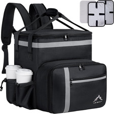 Large Insulated Food Delivery Backpack: Pizza Bag for Uber Eats and More