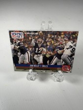1991 Pro Set - League Leader Jim Kelly #8 No NFLPA Logo on Back