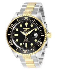 Invicta Grand Diver Automatic Men's 47mm Black Dial Two Tone Gold Watch 27614