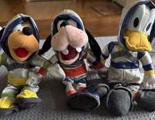 THE DISNEY STORE  PARKS SPACE MINI BEAN BAG PLUSH MOUSEKETOYS 7" LOT OF 3