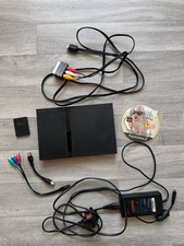 Sony PlayStation 2 Slim Black Console and Game Bundle Tested Working PS2