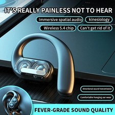 Bluetooth 5.4 Earpiece Wireless Headset Driving Trucker Earbuds Noise Cancelling