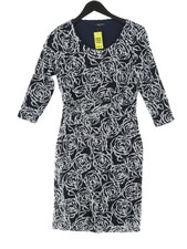 Precis Bodycon Midi Dress UK10 in Blue