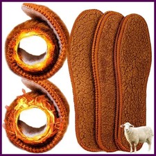 Winter Alpaca Wool Insoles Soft Plush Warm Thicken Foot Thermal Shoe Insole