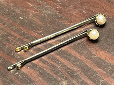 Vintage Pair Faux Pearl Bobby Pins Hair Pin Up Do Hair Accessories Retro Glam