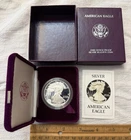 1986 SILVER AMERICAN EAGLE $1 ONE DOLLAR BRILLIANT UNCIRCULATED COIN CASE BOX #2