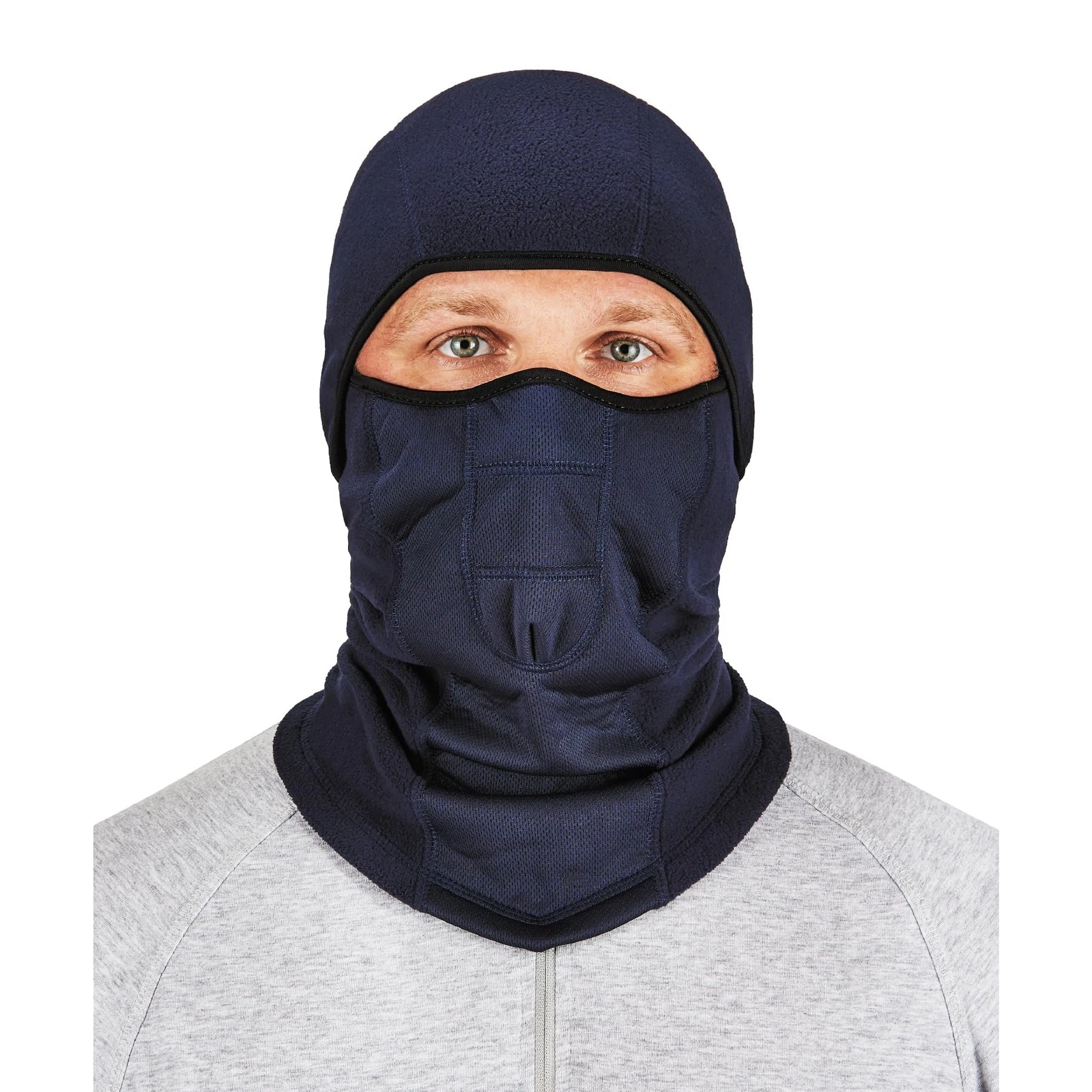 WindResistant Balaclava Ski Mask | Hinged Neck Gaiter | Navy Color