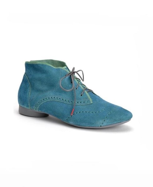 Women Think! Boots Turquoise Suede 37.5