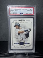 Topps Museum Collection Derek Jeter #15 Blue /99 Yankees 2012 PSA 10 Card. Pop 5