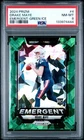2024 Panini Prizm - Emergent Drake Maye #4 Green Ice Prizm (RC) - PSA 8