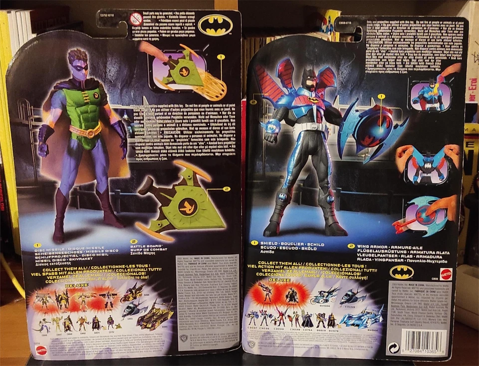 2003 DC direct Mattel robin battle board and Batman shield strike europeanbox - Immagine 2 di 4