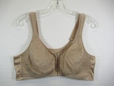 Playtex 18 Hour Posture Boost Front Close Bra 44C Beige Wireless E525