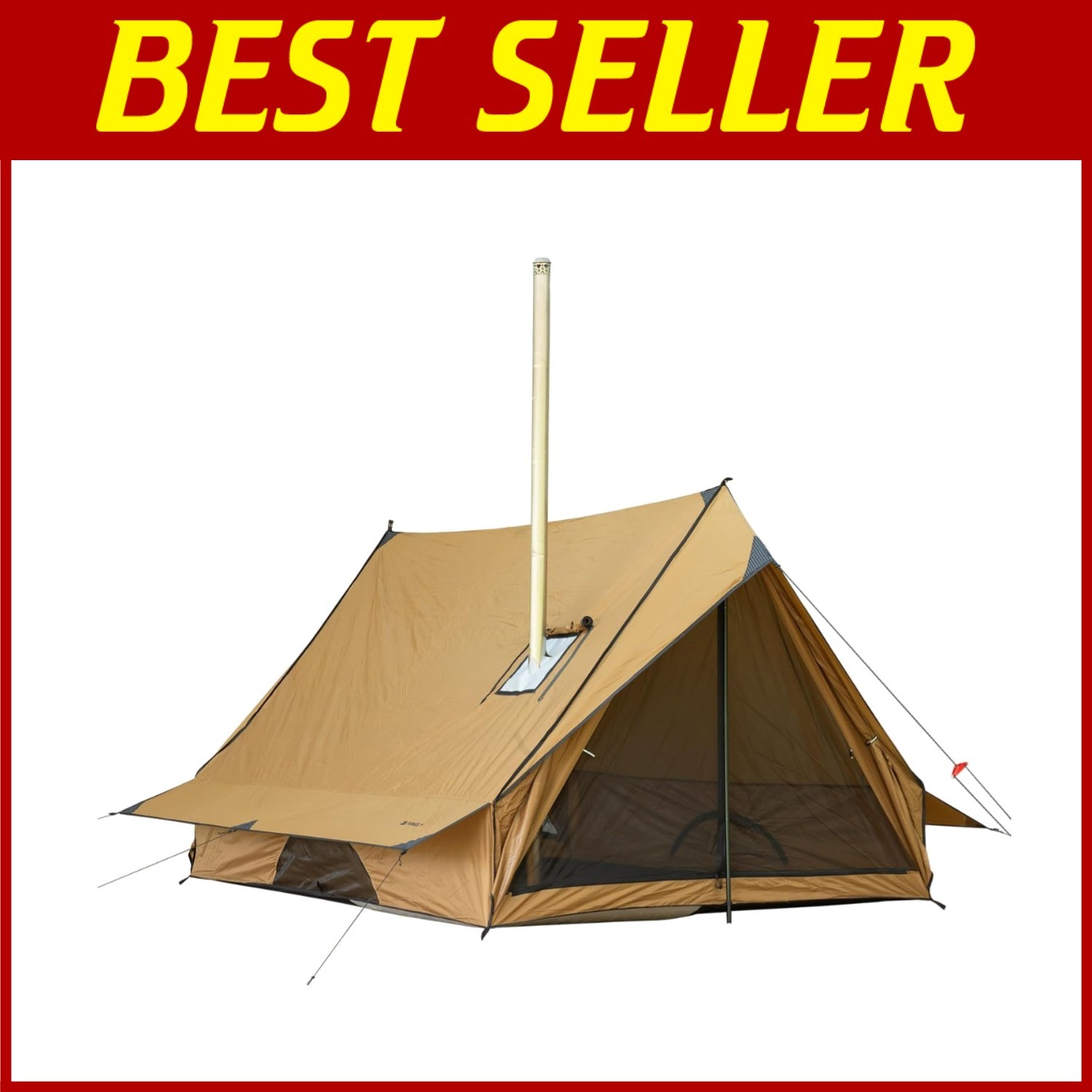 Portable Wall Tent with Integrated Ground Sheet, 4 Season