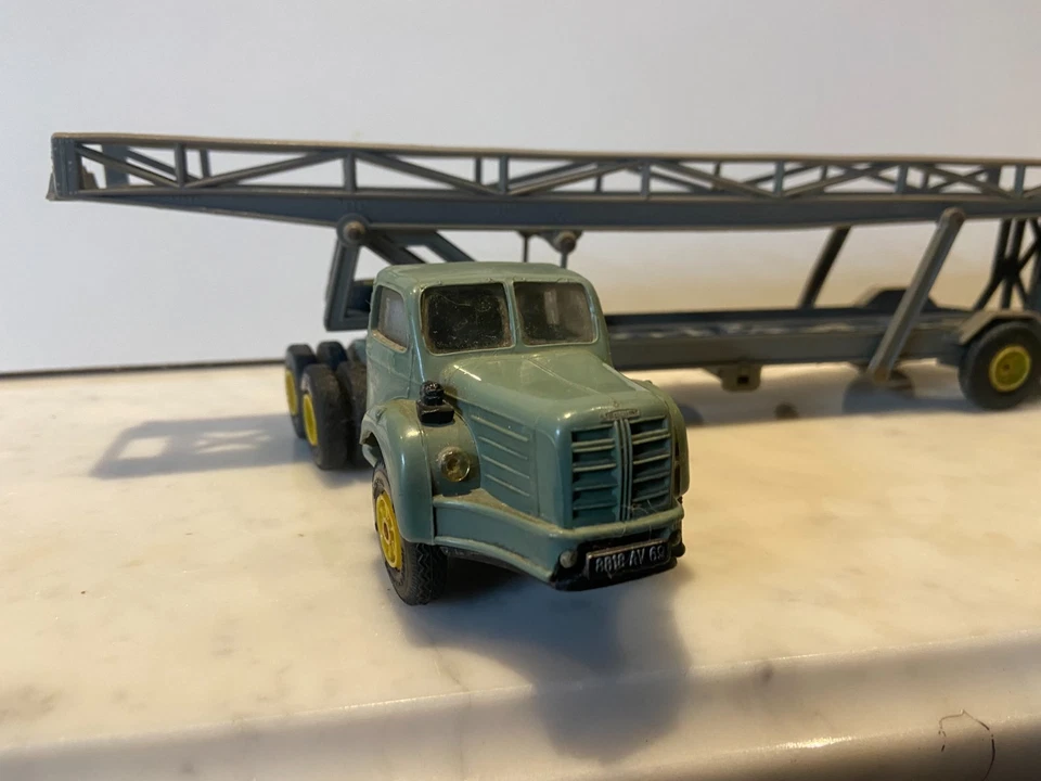 NOREV PLASTQUE ANCIENNE BERLIET TBO PORTE AUTOS - ÉCHELLE 1/43 IDEM PAYA - Photo 2/4