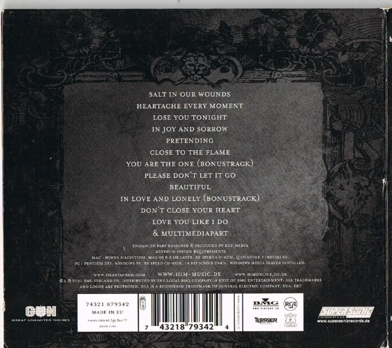 CD - HIM - DEEP SHADOWS and BRILLIANT HIGHLIGHTS - DIGIPAK - Bild 3 von 3