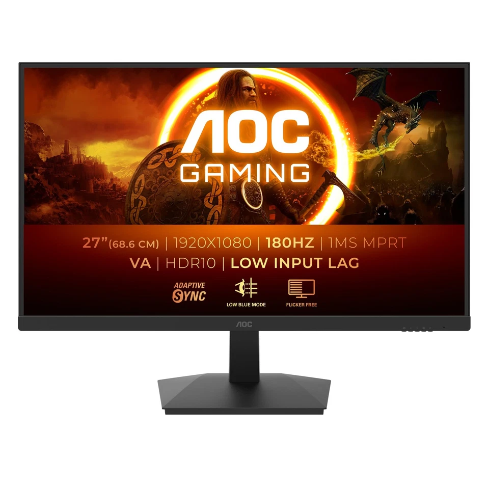 AOC Gaming 27G15N – 27 Zoll Full HD Monitor mit 180 Hz und 1 ms Reaktionszeit - Bild 2 von 4