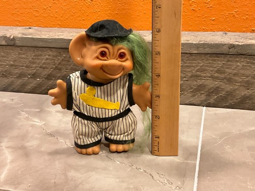 6" VINTAGE 1960er UNEEDA WISHNIK TRÄGT BASEBALL TRIKOT SPIELER TROLL SPIELZEUG - Bild 13 von 13